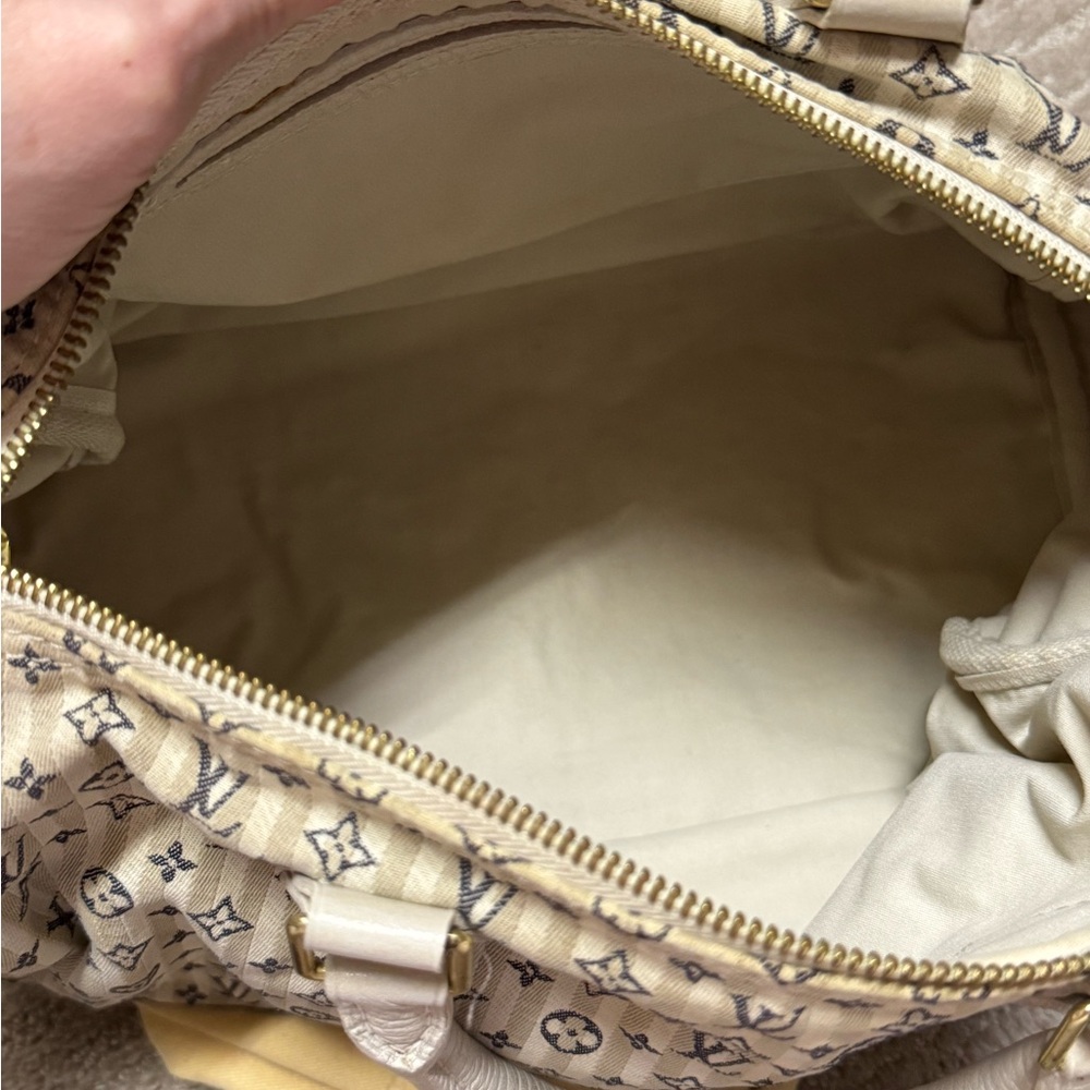Louis Vuitton Mini Lin Croisette Speedy 30 Blue - Picture 5 of 6